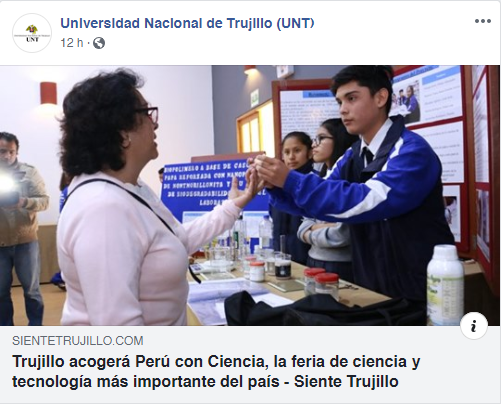 09.10.19.04 UNT FB Trujillo acogerá Perú con Ciencia