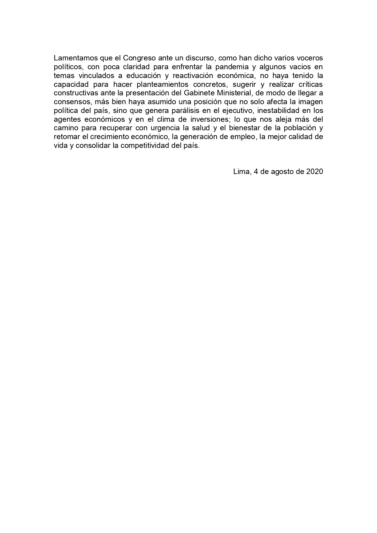 04.08.20 Pronunciamiento sobre enfrentamiento entre Ejecutivo y Legislativo page 0002