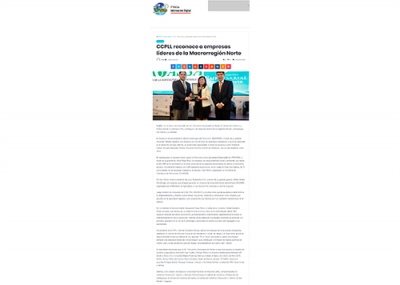 CCPLL reconoce a empresas líderes de la Macrorregión Norte (Fuente: News Trujillo)