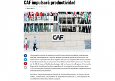CAF  impulsará productividad (Fuente: Diario Uno)