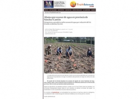 Escasez de agua en Sánchez Carrión afecta a la agricultura (Fuente: Trujillo Informado)