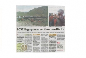 PCM llega para resolver conflicto (Fuente: La Industria)