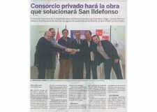 Consorcio privado hará la obra que solucionará San Ildefonso (Fuente: La Industria)
