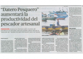 &quot;Datero Pesquero&quot; aumentará la productividad del pescador artesanal (Fuente: La República)