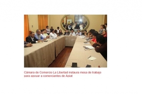 Cámara de Comercio La Libertad instaura mesa de trabajo para apoyar a comerciantes de Apiat (Fuente: Trujillo Informa)
