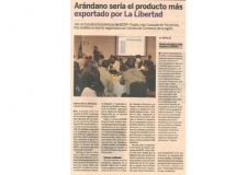 Arándano sería el producto más exportado por La Libertad (Fuente: Suplemento Cash - La Industria)