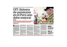 OIT: Sistema de pensiones en el Perú aún deben mejorar (Fuente: Correo)