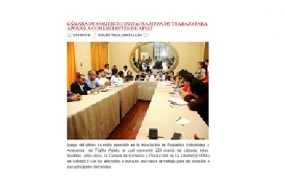 Cámara de Comercio instaura mesa de trabajo para apoyar a comerciantes de Apiat (Fuente: Trujillo Prensa)