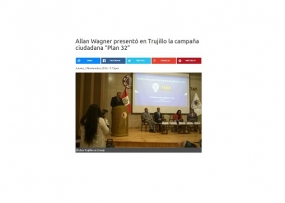 Allan Wagner presentó en Trujillo la campaña ciudadana “Plan 32” (Fuente: Trujillo en Línea)
