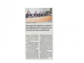 Hermes Escalante es nuevo presidente de la Cámara de Comercio de La Libertad (Fuente: La República)