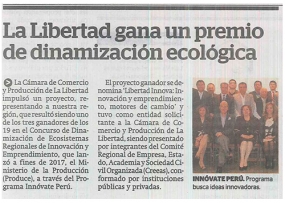 La Libertad gana un premio de dinamización ecológica (Fuente: La Industria)