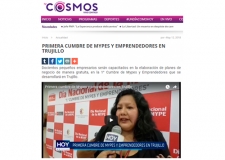Primera Cumbre de Mypes y Emprendedores en Trujillo (Fuente: Tv Cosmos)