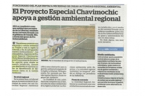 El Proyecto Especial Chavimochic apoya a gestión ambiental regional (Fuente: La Industria)
