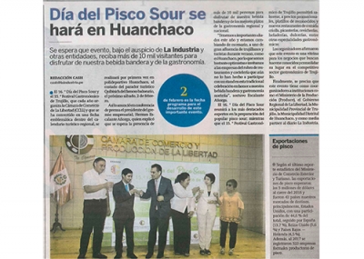 Día del Pisco Sour se hará en Huanchaco (Fuente: Diario La Industria)