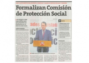 Formalizan Comisión de Protección Social (Fuente: Perú 21)