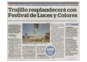 Trujillo resplandecerá con Festival de Luces y Colores (Fuente: La Industria)