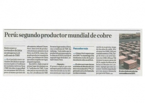 Perú: segundo productor mundial de cobre  (Fuente: El Comercio)