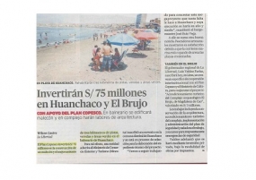 Invertirán S/ 75 millones en Huanchaco y El Brujo (Fuente: La República)