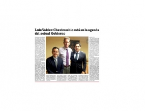 Luis Valdez: Chavimochic está en la agenda del actual Gobierno (Fuente: Panorama Trujillano)