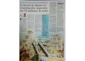El desvío de dinero en Chavimochic superaría los 75 millones de soles (Fuente: La Industria)