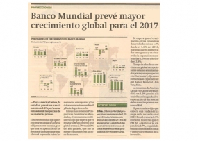 Banco Mundial prevé mayor crecimiento global para el 2017 (Fuente: Gestión)