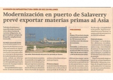 Modernización en puerto de Salaverry prevé exportar materias primas al Asia (Fuente: Gestión)