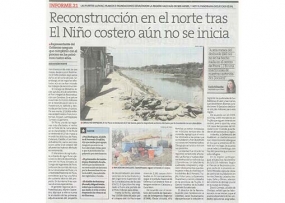 Reconstrucción en el norte tras El Niño costero aún no se inicia (Fuente: Perú 21)