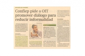 Confiep pide a OIT promover diálogo para reducir informalidad (Fuente: Gestión)