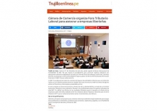 Cámara de Comercio organiza Foro Tributario-Laboral para asesorar a empresas liberteñas (Fuente: Trujillo en Línea)