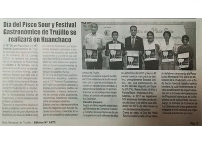 Día del Pisco Sour y Festival Gastronómico de Trujillo se realizará en Huanchaco (Fuente: Guía Semanal)