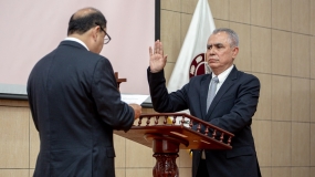 Alfonso Medrano Samame jura como presidente de la Cámara de Comercio de La Libertad