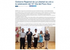 Gobierno Regional de La Libertad se une a la celebración del 15.° Día del Pisco Sour (Fuente: Tu Región Informa)