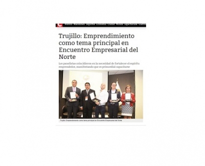 Trujillo: Emprendimiento como tema principal en Encuentro Empresarial del Norte (Fuente: Correo)