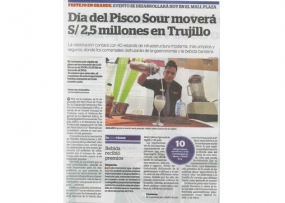 Día del Pisco Sour moverá S/ 2,5 millones en Trujillo (Fuente: La Industria)