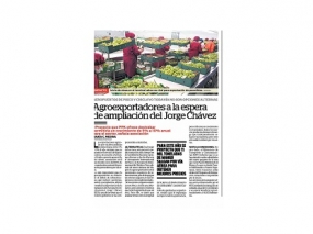 Agroexportadores a la espera de ampliación del Jorge Chávez (Fuente: Correo)