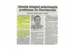Adenda integral solucionaría problemas en Chavimochic  (Fuente: satélite)