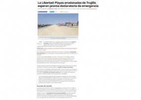 La Libertad: Playas erosionadas de Trujillo esperan pronta declaratoria de emergencia (Fuente: La República)