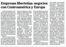 Empresas liberteñas harán negocios con  Centroamérica y Europa (Fuente: Panorama Trujillano)
