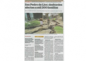 San Pedro de Lloc: desbordes afectan a mil 200 familias (Fuente: La Industria)