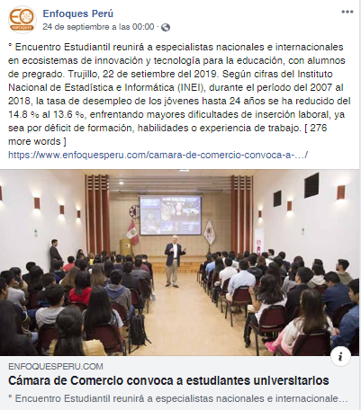 26.09.19.05 Enfoques Perú CCLL convoca a estudiantes universitarios