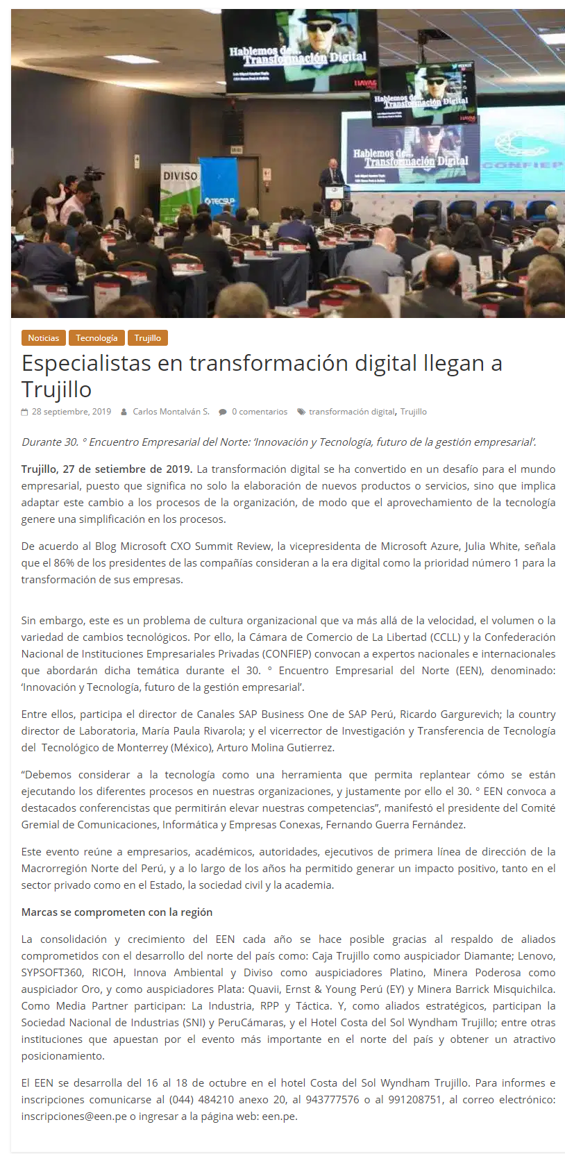 30.09.19.14  Enfoques Perú Especialistas en Transformación Digital