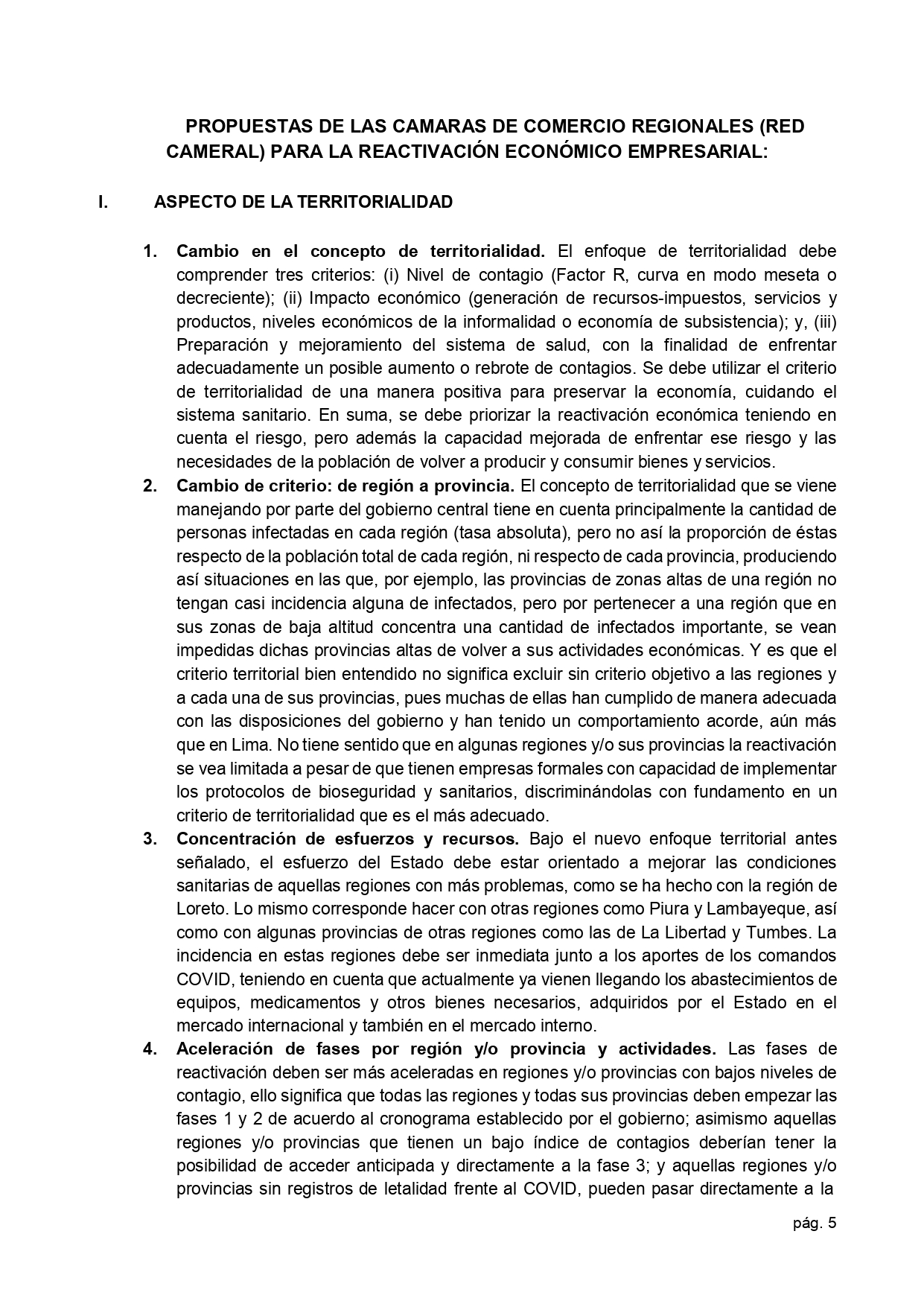 01.06.2020 Carta propuestas de cámaras para la reactivación económica  Presidencia page 0005