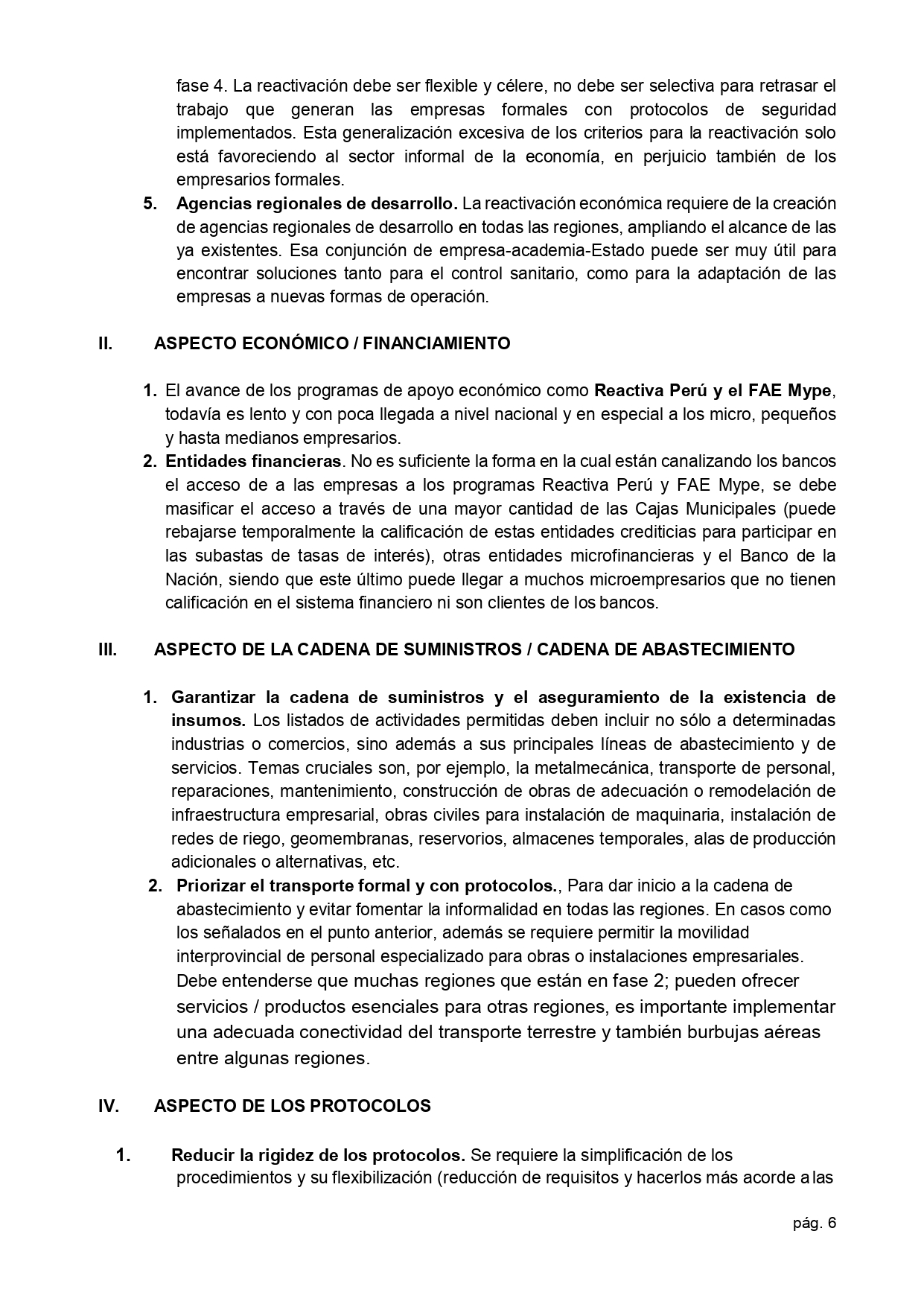 01.06.2020 Carta propuestas de cámaras para la reactivación económica  Presidencia page 0006