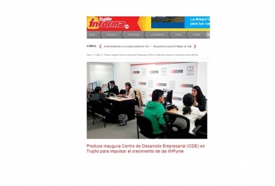 Produce inaugura Centro de Desarrollo Empresarial (CDE) en Trujillo para impulsar el crecimiento de las Mipyme (Fuente: Trujillo Informa)