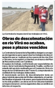 Obras de descolmatación en río Virú no acaban, pese a plazos vencidos (Fuente: Correo)