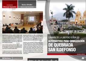 Cámara de La Libertad socializa alternativas para canalización de quebrada San Ildefonso (Fuente: Perucámaras)