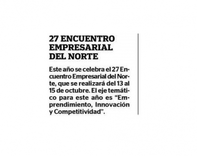 27 Encuentro Empresarial del Norte (Fuente: Correo)