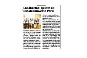 La Libertad, quinto en uso de Innóvate Perú (Fuente: Correo)