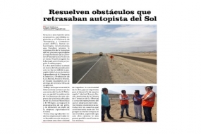 Resuelven obstáculos que retrasaban autopista del Sol (Fuente: Panorama Trujillano)