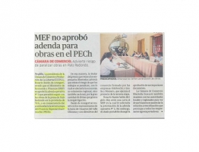 MEF no aprobó adenda para obras en el PECH (Fuente: La República)
